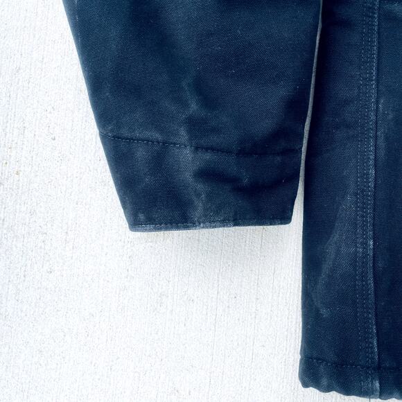 Carhartt Men's Vintage 2XL Black Blanket Lined Canvas Chore Coat Jacket - Picture 8 of 13